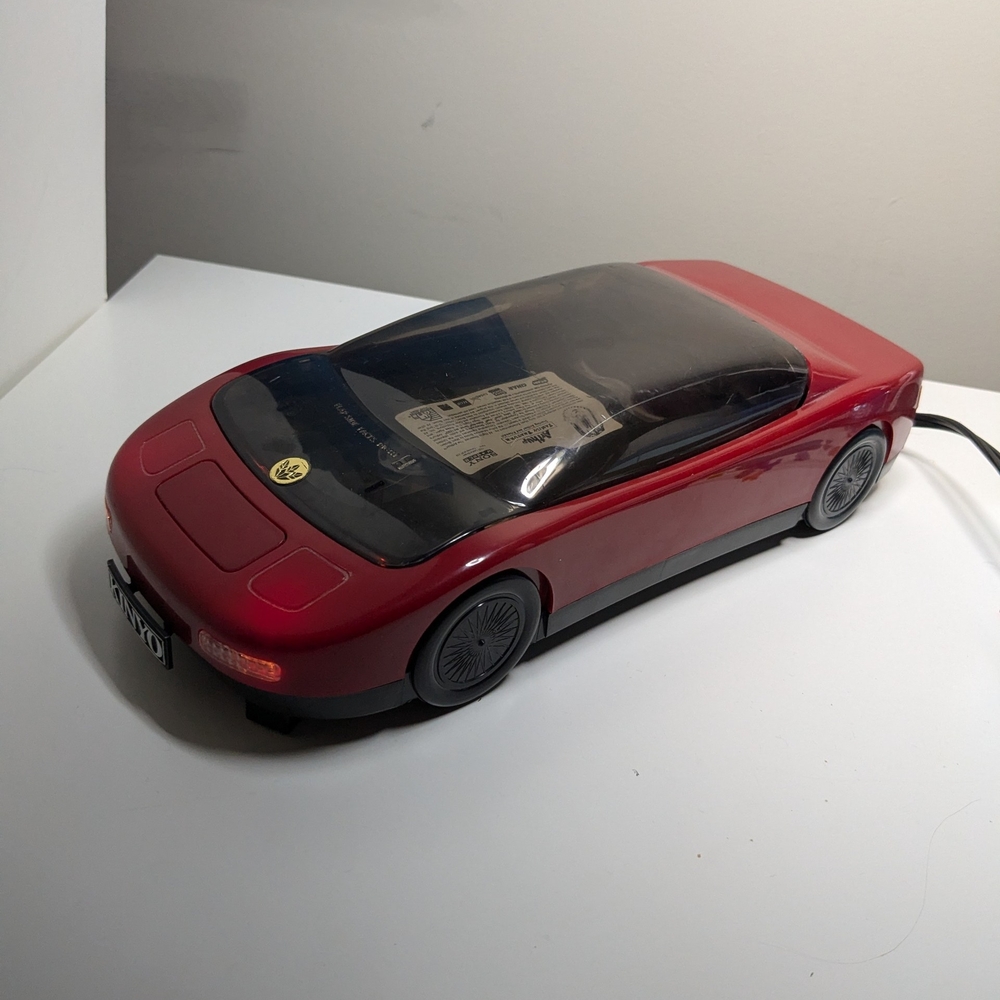 Kinyo VCR Tape Rewinder Red Sports Car Working Lights And Working Machine